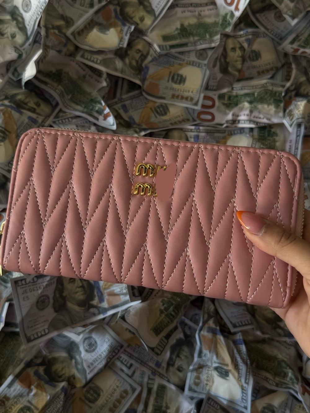 New women’s pink fashion wallet